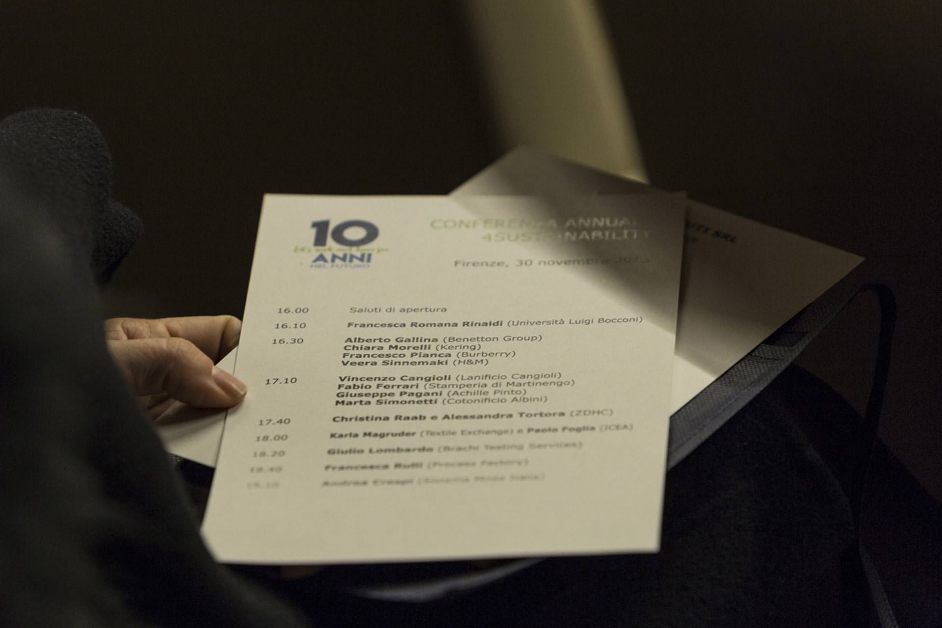 Programma evento 10 anni nel futuro